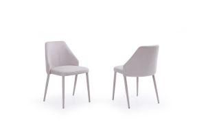Home Hotel Restaurant Cafe Shop Metal Fabric Dining Chair