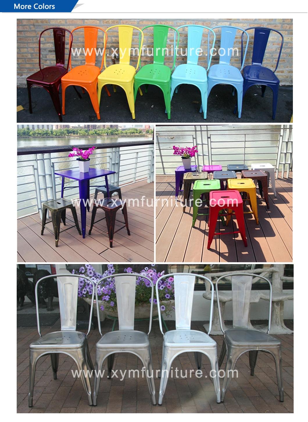 Wholesale Cheap Steel Industrial Retro Cafe Metal Dining Chair
