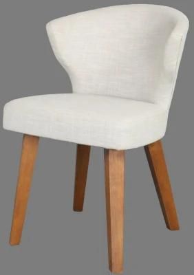 Ox Horn Dining Chair with Square Wooden Leg