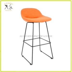 Black Metal Iron High Bar Chair Commercial Furniture Casual Seating Bar Stool