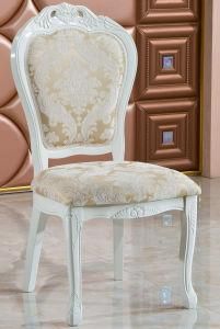 White Color Royal Style Dinging Room Furniture Without Arm Dinner Chair (308B)