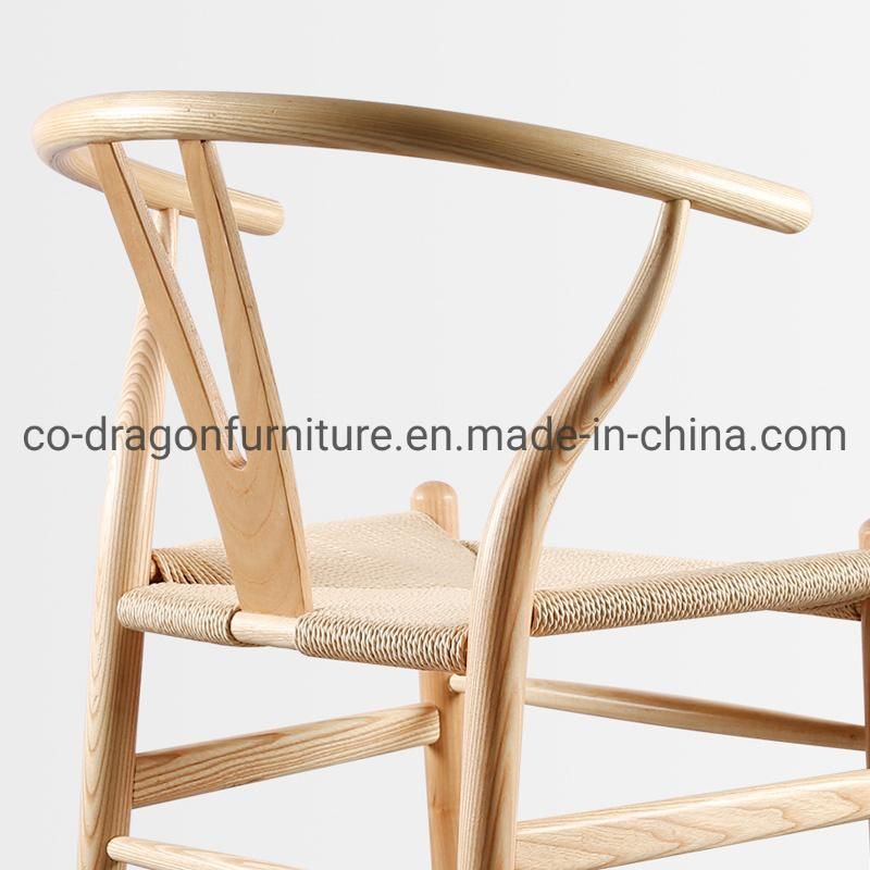 Fashion Chinese Style Dining Furniture Wooden Dining Chair with Rattan