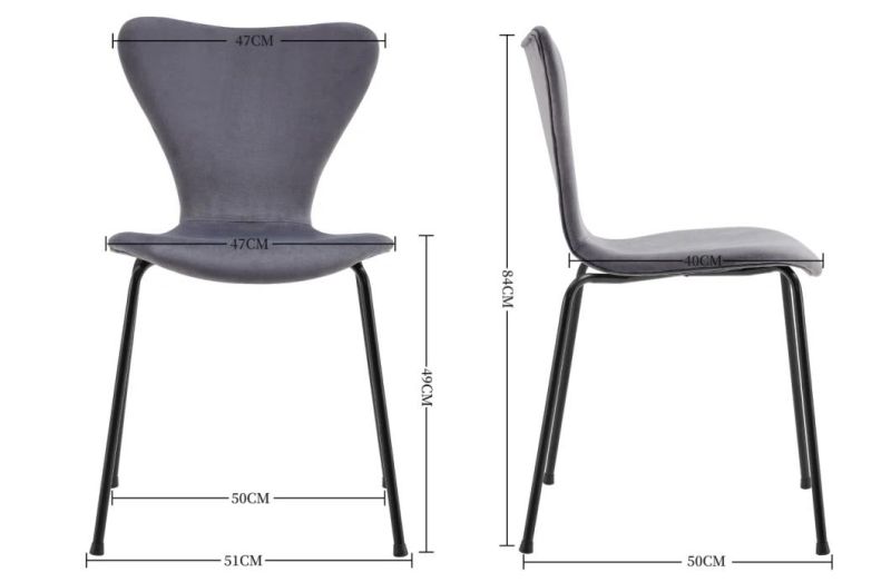 Morden Fancy Furniture PP Stackable Plastic Outdoor Restaurant Chairs
