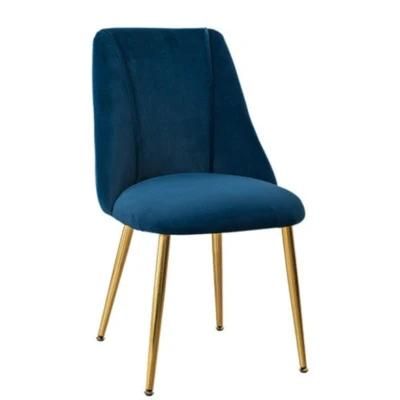 Modern Design Velvet Golden Dining Chair