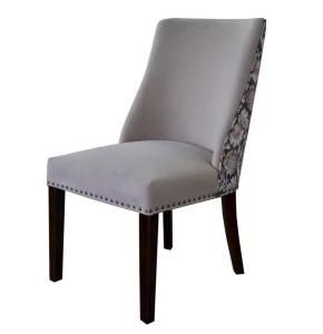 Wooden Furniture Solid and Printed Fabric Dining Chair Restaurant