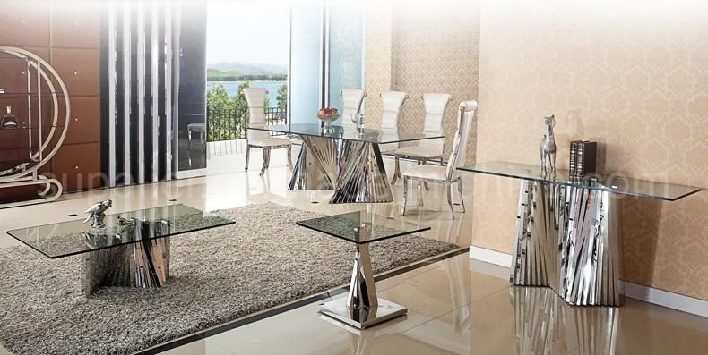 Wholesale Round Mirror Glass Top Dining Table Made In China