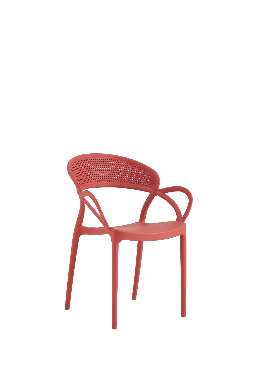 Wholesale Cheap Leisure PP Plastic Outdoor Armless Dining Plastic Chairs