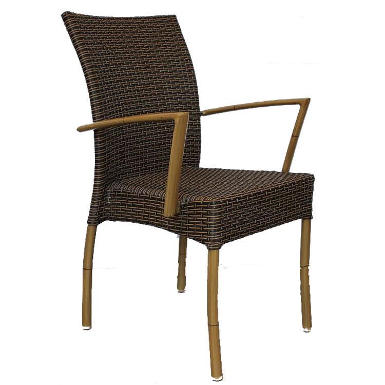Easily to Put Away Rattan Dining Room Stackable Chair