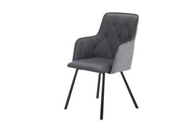 Black Flannel Black Leg Chair