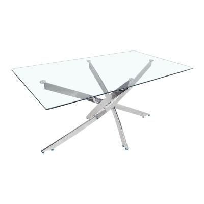 Cheap Home Dining Furniture Stainless Steel Legs Restaurant Table