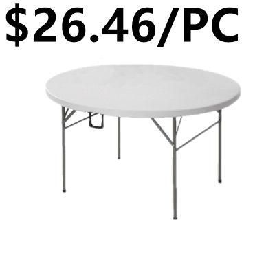 Cheap Modern Metal Indoor Dining Meeting Hotel Restaurant Folding Table