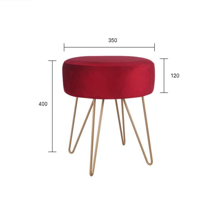 2022 Modern Simple Shoe Changing Foot Stool Net Red Comfortable Sofa Stool Lounge Chair Ottoman Modern