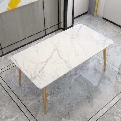 Light Luxury Marble Dining Table Rectangular Table