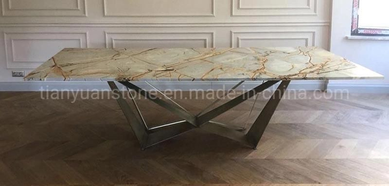 Marble Dining Table Rectangle Blue Marble Top Italian Dining Table Marble Top for Furniture