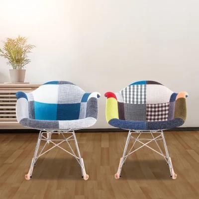 Design Chair Furniture Modern Fabric Armed Restaurant Dining Chairs