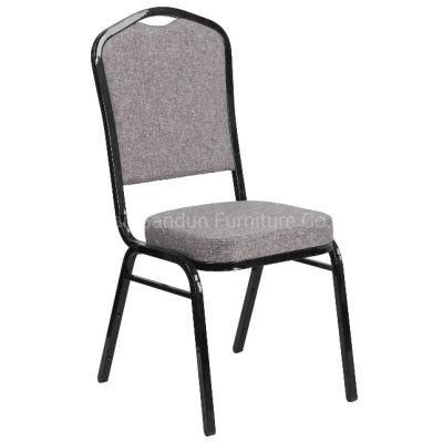Foshan Furniture Grey Padded Hotel Banquet Chair