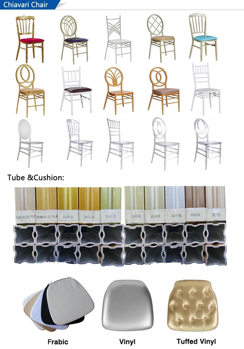 Modern Stackable Metal Resin Hotel Restaurant Wedding Banquet Chiavari Dining Chair