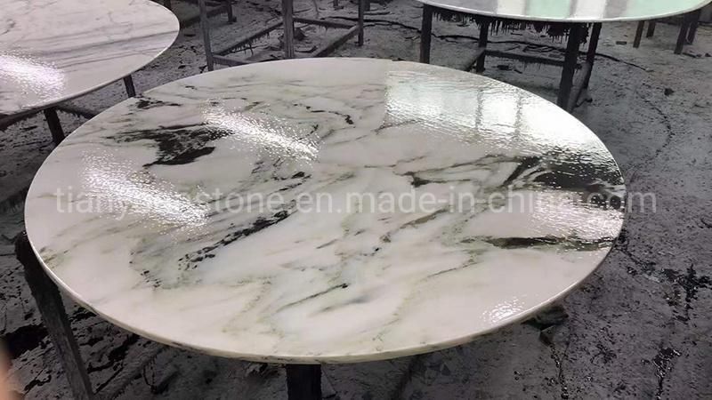 Dining Room Furniture Round Marble Top Dining Table Set