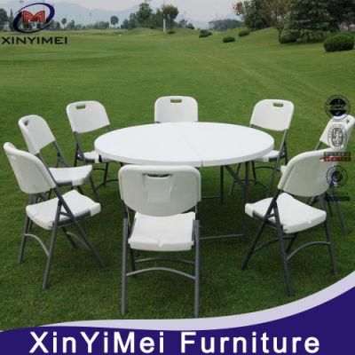 Cheap Price Popular Plastic Folding HDPE Round Table