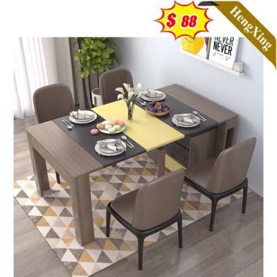 High Quality Marble Modern Wooden Durable Home Furniture Dining Table Set