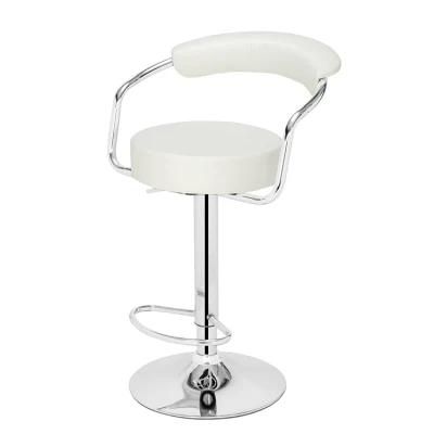 Wholesale Comfortable Brass Frame Fabric Upholstery Bar Stool Restaurant Counter High Bar Stool