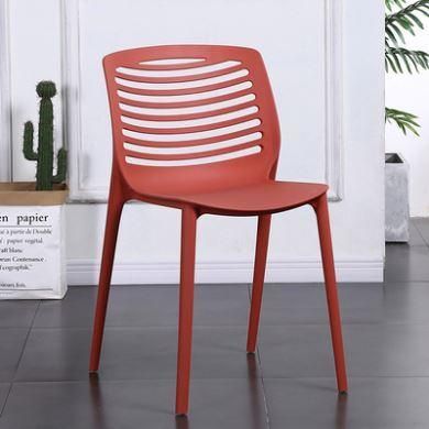 China Manufacturers Low Back Blue Plastic Chair