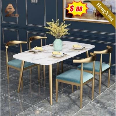Cheap Metal Simple Customized Size Wooden Table Set Dining Room Table with Chair