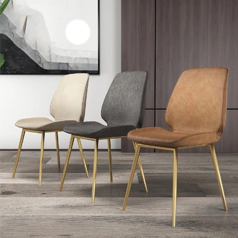 Cheap Indoor Home Leather Furniture Restaurant Cafe Hotel Dining Chair