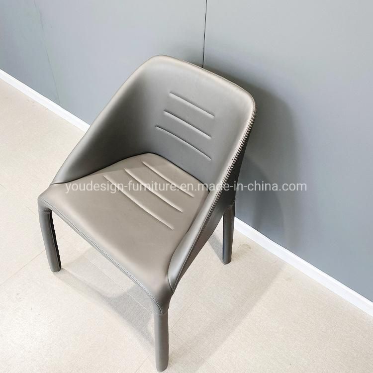 Wholesale Price Cheap Modern Home Furniture Leather Covers Wooden Legs Dining Room Chair Set Furnitures