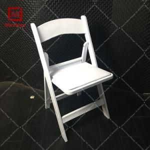 China Manufacturer White Plastic Folding Chair for Outdoor Wedding