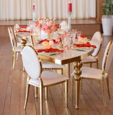 Banquet Furniture Gold Stainless Steel Wedding Party Chair for Modern Furniture
