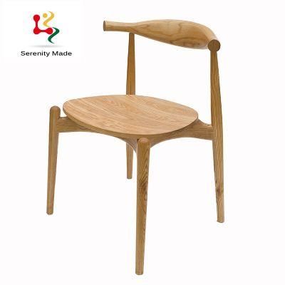 Nordic Modern Luxury Log Design Home Comfortable Casual Dining Chair