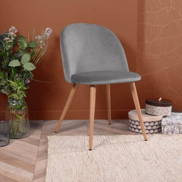 Leisure Chair and Accent Chairs Modern Furniture and Velvet Chair with Metal Wooden Legs for Dining Room and Living Room