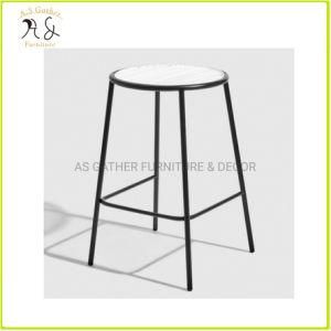 Nordic Modern Design Light Industrial Metal Height Bar Stool for Outdoor