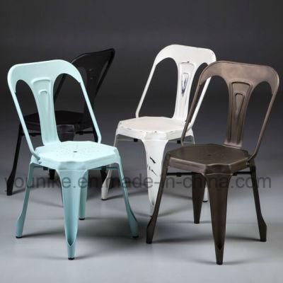 Industrial Tolix Vintage Indoor and Outdoor Dining Metal Multipl&prime;s Chair
