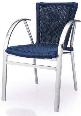 American Style Stackable Restaurant Chair Shiny Frame Dining Room Chair