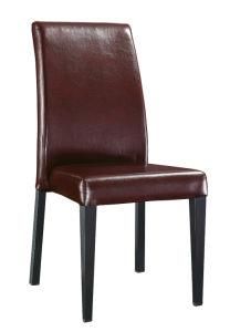 Stackable High Quality PU Surface Metal Frame Restaurant Chair