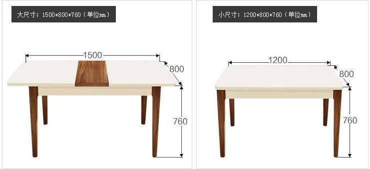 4 Seats Dining Table Office Classic Melamine Dining Table