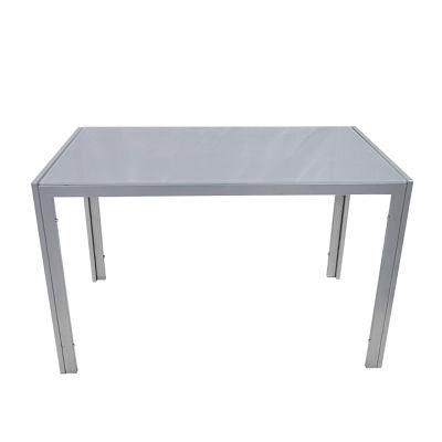 Modern Simple Table Metal Legs Rectangle Dining Table