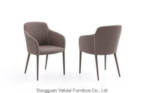 Factory Wholesale Brown Fabric Dining Chair