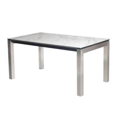 Extension Glass Furniture Dining Table Set