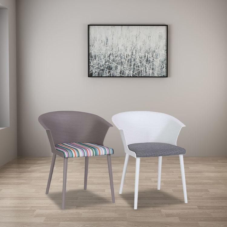 Cheap Outdoor Furniture Plastic PP Ergonomic Waiting Room Bar Stools Upholstrey Chairs