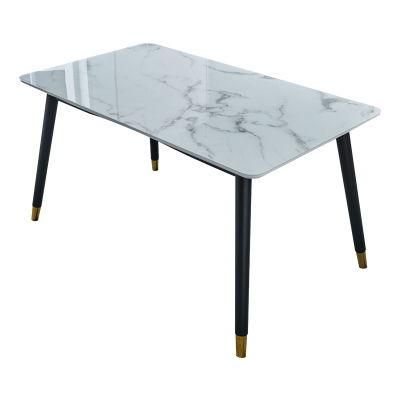 Modern Home Furniture Sintered Stone Marble Dining Table