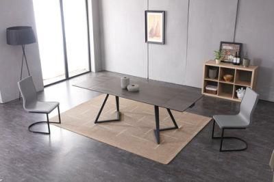 Modern Extension Ceramic Glass Dining Table for Home