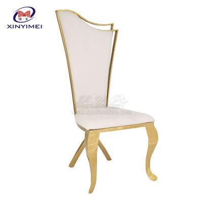 New Design High Back Gold Stainless Steel Chair (XYM-XG20)