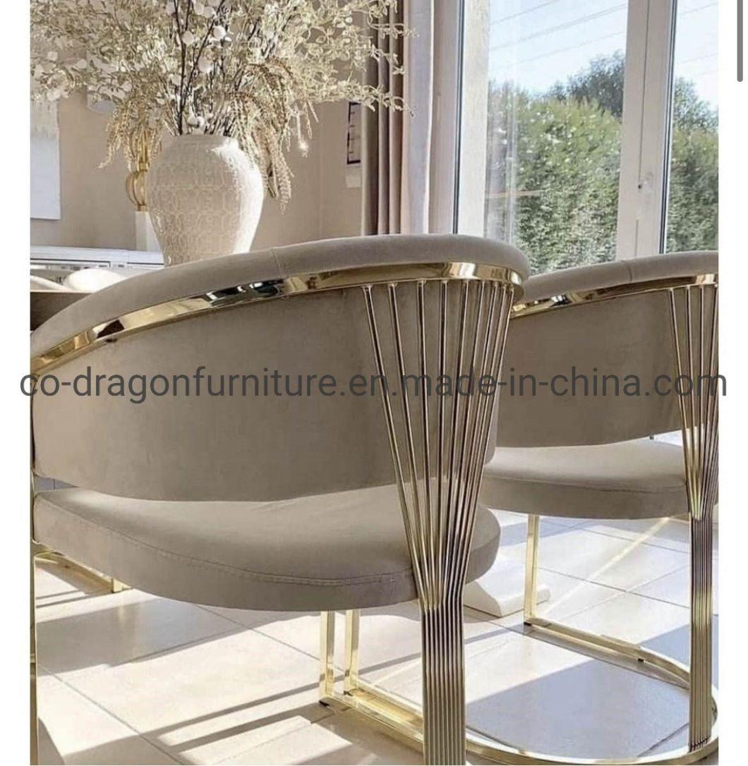 New Design Gold Stainless Steel Dining Chair for Home Furniture
