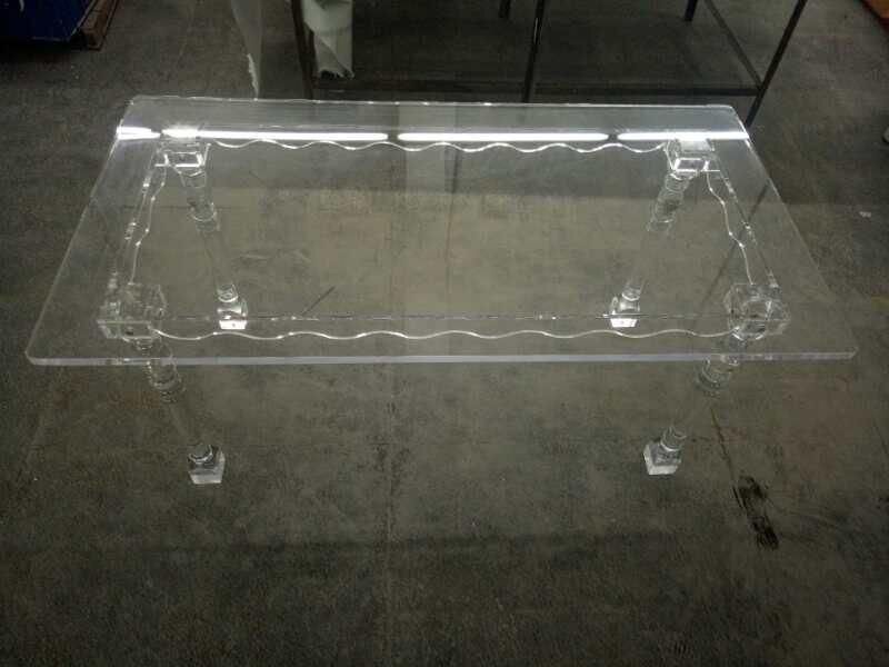 Custom Clear Modern Rectangular/ Square/Round Acrylic Furniture Wedding Dining Table