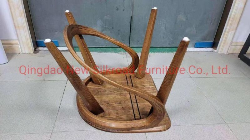 Factory Price Wholesale Modern Furniture Solid Oak/Elm Wooden Wedding Chair Banquet Chair Bent Wood Restaurant Dining Chair for Dining Room Furniture