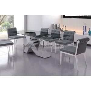 Dining Table of Stainless Steel Base