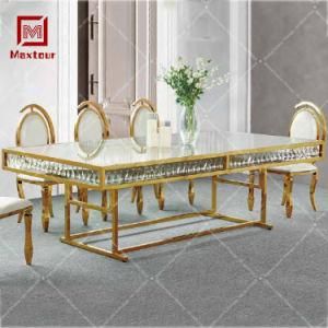 Dinner Table Set Dining Room Furniture General Used 8 Seater Dining Table Set for Wedding